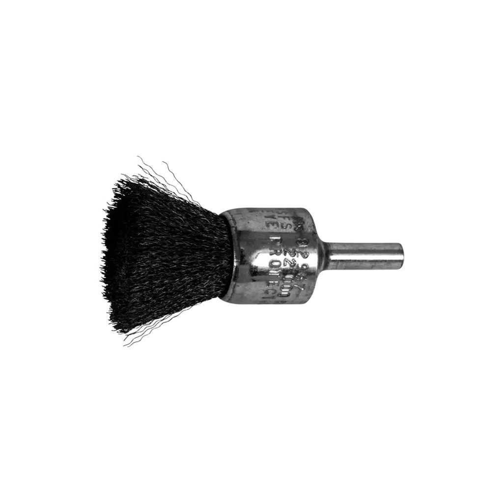 Controlled Flare End Brushes 1/2 crimped wire cntrldflare end brush .014 